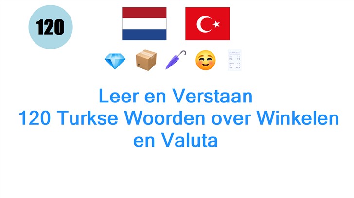 Leer en Verstaan: 120 Turkse Woorden over Winkelen en Valuta